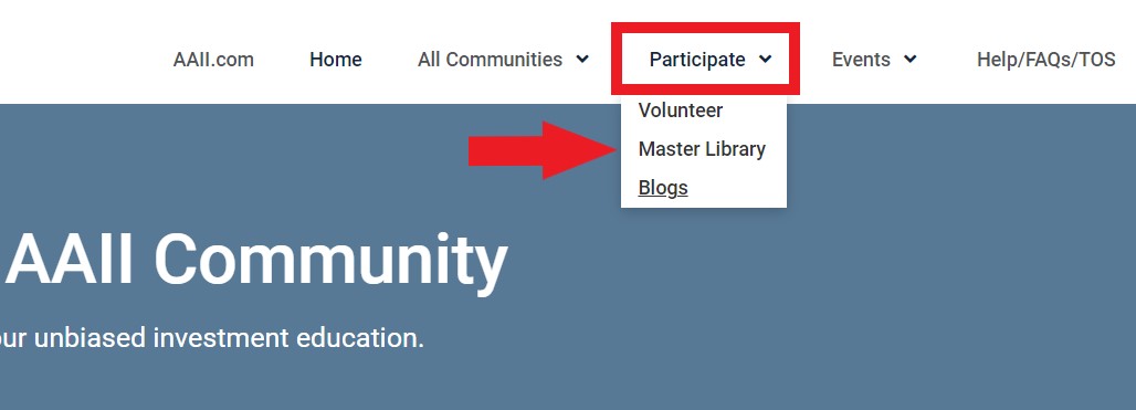 AAII Community Master Library